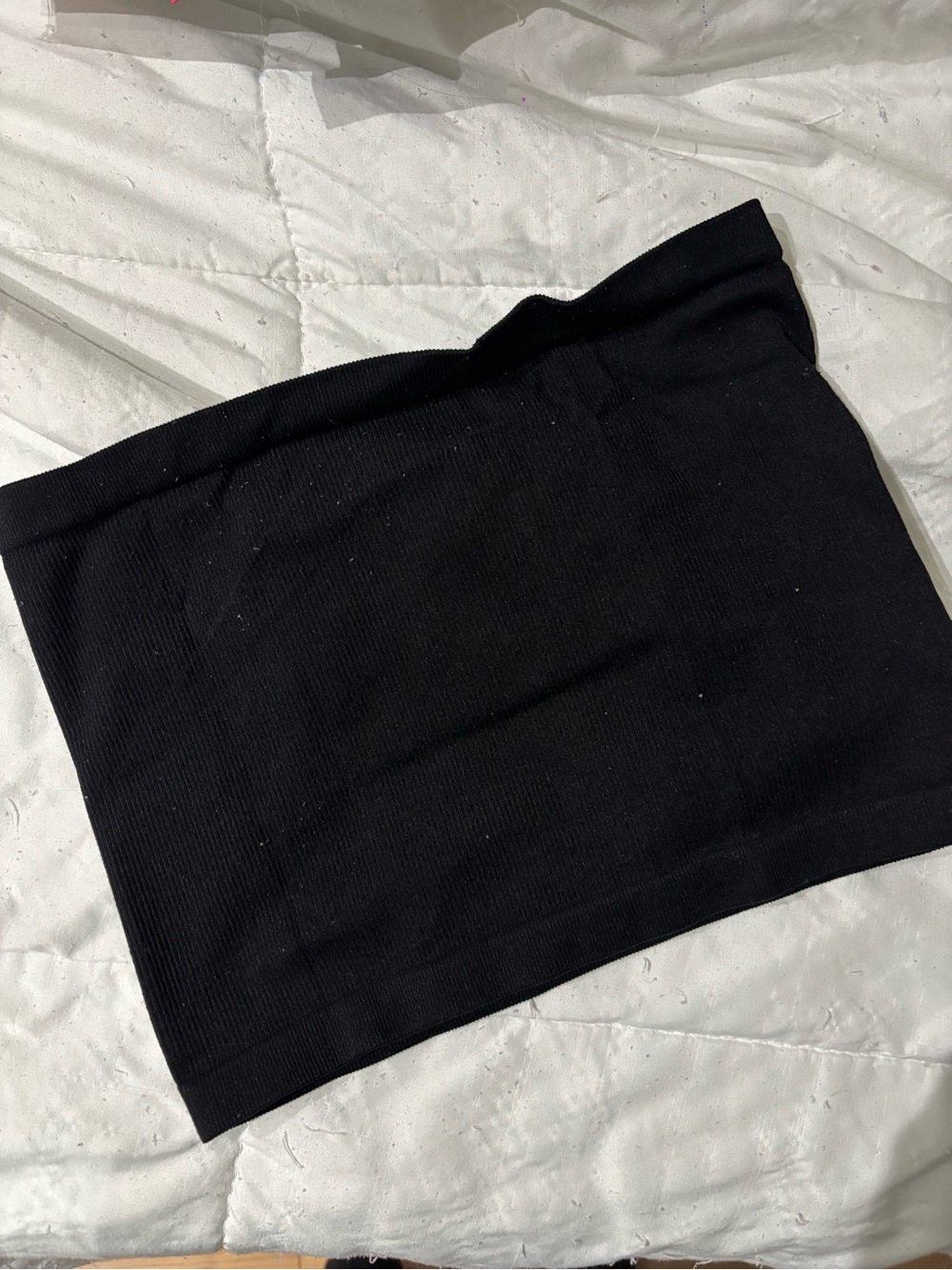 Black Stretch Knit Tube Shirt - Women